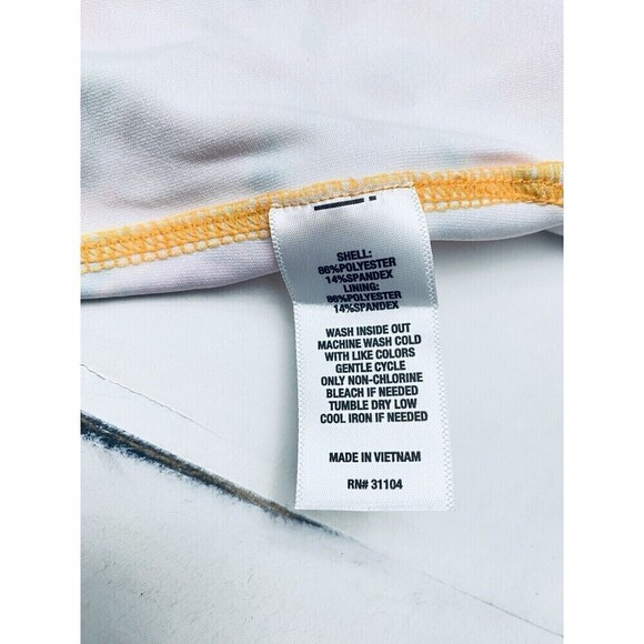 Crown & Ivy floral tiki hawaiian Sport Skort Sz M pickle ball tennis activewear - Picture 7 of 9